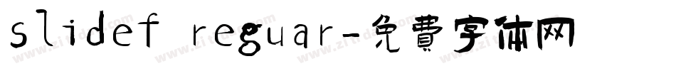 slidef reguar字体转换